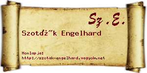 Szoták Engelhard névjegykártya